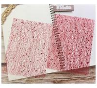 25Pcs Color Glitter Sequin Lace Gauze Art Paper Scrapbooking Decorate DIY Junk Journal Planner Collage Background Material(Red)