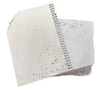 25Pcs Color Glitter Sequin Lace Gauze Art Paper Scrapbooking Decorate DIY Junk Journal Planner Collage Background Material(Silver)