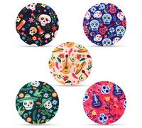 25pcs Couvertures de Capteur pour Libre 2/3, 5 Styles Patchs Adhésifs Ronds Patchs de Capteur Imperméables Autocollants de Capteur Overpatch pour Libre 2/3 (Jour des Morts)