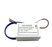 25pcs DIY Mini LED Power Supply AC/DC Adapters 6W 500mA Driver 110V 120V 220V 240V To 12V W/Socket for LED MR11/MR16 3W 4W 5W