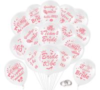 25Pcs Evjf Décorations, Team Bride To Be Ballons, Goodbye Miss Hello Mrs En Latex Pour Enterrement De Vie De Jeune Fille, Bride To Be Evjf Fournitures
