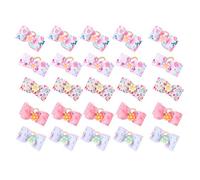 25pcs Mignon Chien Arc toilettage arcs loverly Bowknot Coiffure avec Bandes de Caoutchouc