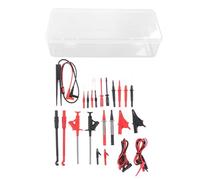 25Pcs Multimeter Test Cable Kit, Electrical Testing Probes, Banana Plug with and Tweezer, CAT III Silicone Wire for Digital Multimeter, Industrial Home Automotive Use