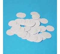 25PCS NTAG215 NFC Tags NFC Blanc PVC Tag 35mm (1.38in) Diamètre Carte Ronde,Mémoire de 504 Octets, Compatibles avec Amiibo Blanc G