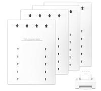 25pcs Papier de Nettoyage Pour Imprimante, 28,5x21cm | Convient à la Plupart des Imprimantes à Jet d'Encre et Laser Également Photocopieurs, Élimine Poussière les Débris