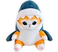 25pcs Peluche Shark Cat Fried Shrimp Cat 13cm cadeau décoration pour enfin bébé - bleu foncé Produit Générique Compatible Bleu G