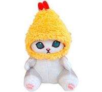 25PCS Peluche Shark Cat Fried Shrimp Cat 13cm cadeau décoration pour enfin bébé Jaune Produit Générique Compatible Jaune G