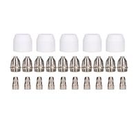 25pcs Plasma Coupe de coupe Consommation de la torche Électrode Buse Coupe céramique pour P80 Cutter