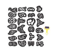 25pcs pochoir de tatouage de cheveux, modèle de tatouage de cheveux, tatouages temporaires faux tatouages autocollants de tatouage d'art corporel tatouages de transfert noir pour les bras épaule