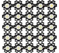 25PCS Source de lumière intégrée à puce LED haute luminosité Ampoule Spot Bead Blanc 10000-15000K