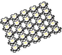 25PCS Source de lumière LED à puce intégrée haute luminosité Ampoule Spot Bead Blanc 30000-35000K