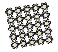 25PCS Source de lumière LED à puce intégrée haute luminosité Ampoule Spot Bead Warm 3000-3200K