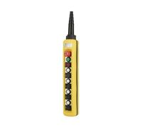 25pcs XAC-A10713 500V Crane Chain Hoist Push Button Switch Lifting Pendant Controller with Emergency Stop IP54 Rating COBP-AS5 NWPNLXEA