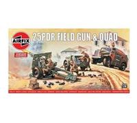 25pdr Field Gun & Quad, Vintage Classics - 1:76e - Airfix G