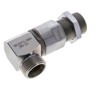 25S Acier zingué Coude à rotule Raccord coupant Cloison DN 20350 bar NBR ISO 8434-1