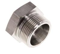 25S Bouchon de fermeture en acier inoxydable pour tubes 400 Bar DIN 2353