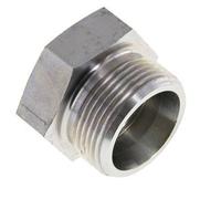 25S Bouchon de fermeture en acier zingué pour tubes 400 Bar DIN 2353