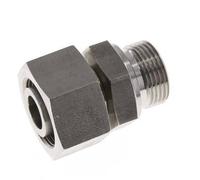 25S & G1'' Emerillon droit en acier inoxydable avec filetage mâle 400 bar FKM Reglable ISO 8434-1