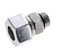 25S & UN 1-1/16''-12 Raccord droit de coupe en acier zingue à filetage mâle 400 bar ISO 8434-1