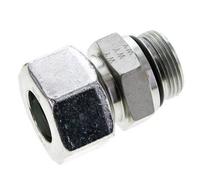 25S & UN 1-5/16''-12 Raccord droit de coupe en acier zingue à filetage mâle 400 bar ISO 8434-1