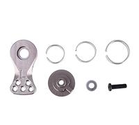 25T Tampon En Métal Acier Anneau D'engrenage Bras CNC D'usinage de Précision Rouge Bleu Titane Armure pour 1/10 1/8 RC Véhicule Accessoires L Modèle (Couleur en titane (N10222T))