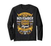 25th Birthday Real Legends November 2000 25 Years Old Men Manche Longue