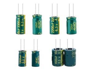 25V DIP High Frequency Aluminum Electrolytic Capacitor 680uF 820uF 1000uF 1200uF 1500uF 1800uF 2200uF 2700uF 3300uF 3900uF MQXFCZUX(25V 120 UF 10 PCS)