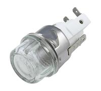 (25W angle plat157) Lampe de four, culot céramique, tête ronde/plate, verre trempé, 220 V