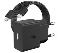 25W Chargeur Mini et Type C Câble 1 Mètre pour Galaxy A27 A26 A16 A17 5G | Charge Rapide PD 25Watt Câble et Adaptateur de chargeur USB C pour Samsung A35 A34 A55 A54 A53 Galaxy S26 S25 S24 Tab Z Fold7