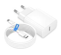 25W Chargeur Rapide pour iPhone 17 16 15, Chargeur USB C Rapide Prise Adaptateur USB C Secteur avec 2M Câble USB C pour iPhone 17/17 Pro/17 Pro Max/16/16 Pro Max/16 Plus/15/15 Pro/15 Pro Max/iPad Mini