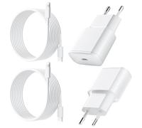 25W Chargeur Rapide pour iPhone, 2 Pièces PD 3.0 Prise USB C avec 2M Cable Lightning for iPhone 14/14Pro/13/13 Mini/13 Pro/13Pro Max/12/12Pro/12 Pro Max/11/11 Pro/ 11 ProMax