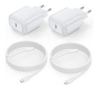 25W Chargeur USB C, Chargeur Rapide iPhone et 2M Cable Charge Prise Secteur Mural Adaptateur Alimentation Compatible avec iPhone 17/17 Pro Max/Air/16/15 Pro/Max/Plus, iPad, Samsung Galaxy S25