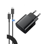 25W Chargeur USB C,Chargeur Rapide Samsung avec 2M Câbles,Charge Rapide pour Samsung Galaxy S25/S24/S23/S22/S21 Ultra/S20/S20+/Note 20/10/9/8/A73/A53/A52/S10/S9,UBS C Secteur Mural Alimentation Prise