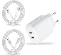 25W Fast Charger for Apple iPad Pro 12.9 11 10.2 9.7,iPad Air 2 3 4 5,iPad 2020 2021 2022 2024,iPad Mini 2 3/4/5/6,iPhone 15 16 14 13 12 Pro Max,MacBook Pro USB C Mains Plug Adapter and Cable