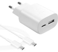 25w Fast Charger For Apple Iphone 16/16 Pro/16 Pro Max/16 Plus/15/15 Pro/15 Pro Max/15 Plus/Ipad P Ro/Ipad Air, Samsung Galaxy, Pd+Qc Multiple Ac Plug Usb Type C Adapter And Usb C Cable