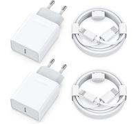 25w Fast Charger For Iphone 14/14 Plus/14 Pro/14 Pro Max/13/12/11/Se/X/Xs/Xr Se 8 7 6 6s Pad, 4-Pack Usb C Plug And 2m Mains Cable Usbc Wall Type C Power Adapter