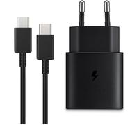 25w Fast Charger For Samsung Galaxy S24 S23 S22 S21 S20 S10 A14 A23 A34 A54 A53 Z Fold Flip 4/5 Tablet S8 Fast Charging, Usb C Power Adapter Plug With Type C Cable (Black)