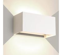 25W LED Applique Murale Exterieur Intérieure Applique Extérieure IP65 Imperméable Moderne Aluminium Appliques Murale Extérieure Lampe Lumière Angle Réglable, Blanc 4000k Blanc Naturel, balcon porche