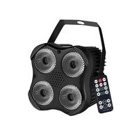 25W Quatre Yeux LED Plat par 4x8w RGBW 4IN1 Couleur éclairage DMX512 for Disco DJ projecteur Machine fête décoration Violet à Distance