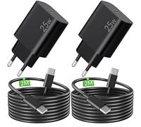 25W USB C Rapide Chargeur pour Samsung Galaxy S26 S25 Ultra S24 S23 S22 S21 S20 FE Plus, A55 A54 A35 A25 A16 A15 A14, Note 20 10, Officiel Tab S8 S9, Charge Accessoires Prise Secteur + 2M Type C Câble