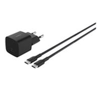 25w usb pd wall chrg w pps blk w/1m c-c