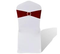 25x Bandes de Chaise Décoratives Extensibles Couverture Housse Mariage vidaXL
