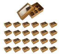 25x Boîtes en Carton pour Brigadeiros, Cupcakes, Petits Gâteaux et Chocolats 115x85x40 mm- Emballage Cadeaux de Pâtisserie - Anniversaire, Saint-Valentin, Noël, Pâques