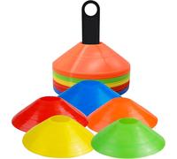25x cônes de marquage cônes colorés, accessoires pour l'entraînement de football & slalom - cônes Accessoires d'entraînement & football - Extérieur