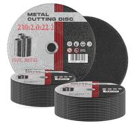25x Disque à Tronçonner Métal 230mm x 22,2 x 2,0 mm Coupe Acier INOX Fer Disques Découper Tronçonnage Accessoires Meuleuse Angulaire d'Angle