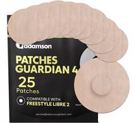 25x Freestyle Libre 2 & Guardian 4 Patch-Freestyle Libre 2 Sensor Protection-Durable,Non-Irritating,Easy To Apply & Remove-For Sport,Swimming And Everyday-Beige
