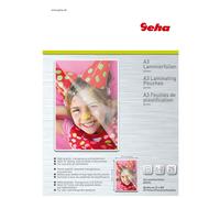 25x Geha Film de Lamination din A3 Épaisseur 2x 80 Micron Film à Laminer