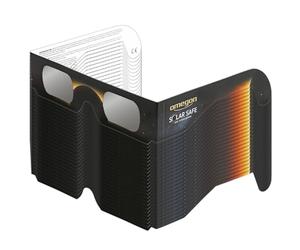 25x Omegon Lunettes à éclipse Solar Safe | Observation Solaire sûre | Conforme ISO 12312-2 | Verres en polymère Anti-Rayures | Fabriqué aux USA | pour l'éclipse Solaire 2026