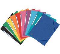 25x OXFORD 400124547 Chemise à rabats TOPFILE+ A4 Étiquette de dos Carton assorti