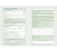 25x RNK Verlag 521 Contrat de sous-location pour locaux d'habitation - SD, 2 x 2 feuilles, DIN A4